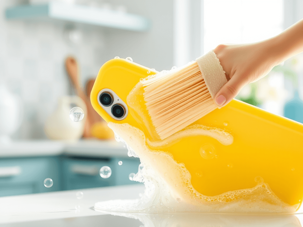 Jak wyczyścić żółte etui od telefonu?